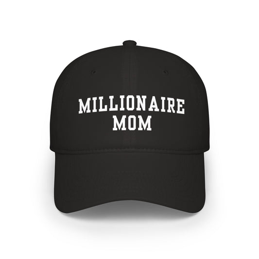 Millionaire Mom Baseball Cap – Embroidered Low Profile Black Hat