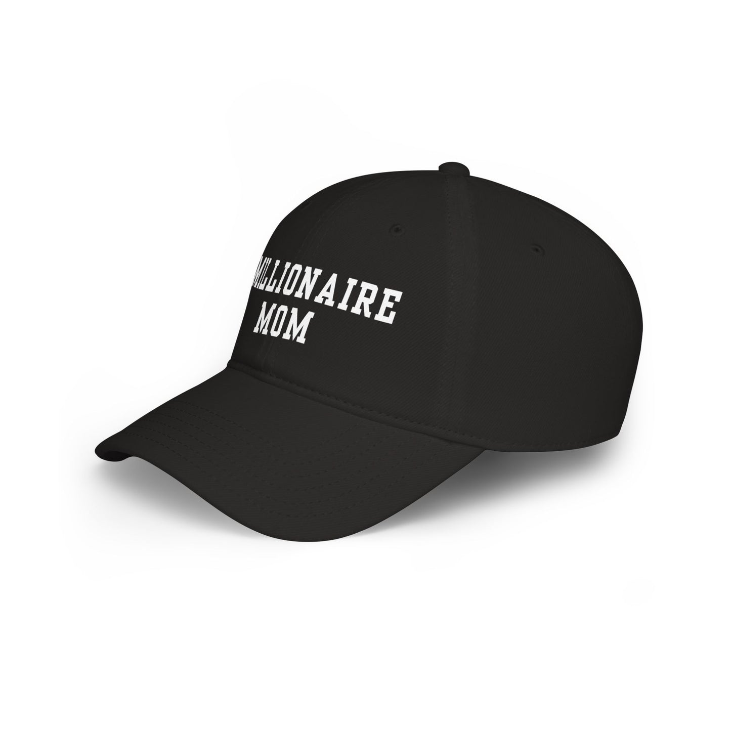 Millionaire Mom Baseball Cap – Embroidered Low Profile Black Hat